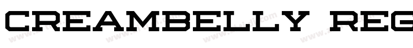 Creambelly Regular字体转换